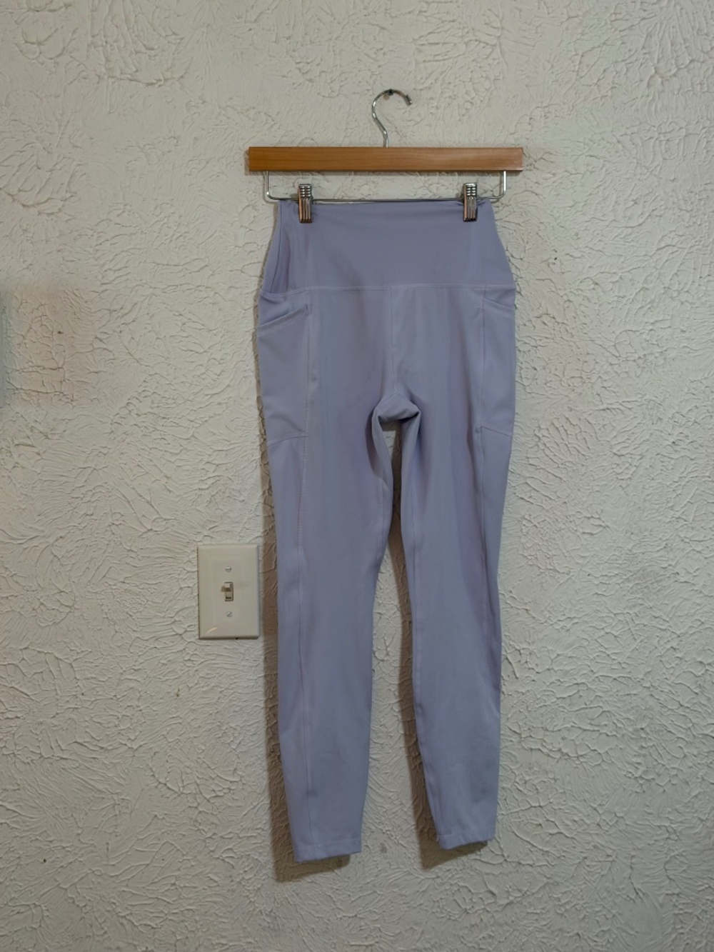 RBX Purple Ankle Leggings Small Stretch Side Pockets